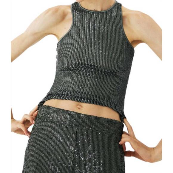 NEW IN THE MOOD FOR LOVE tanja tank top in olive green - Picture 1 of 3